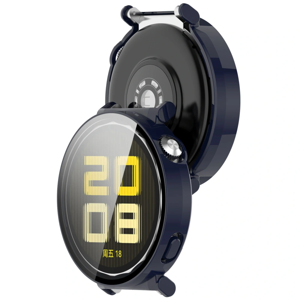 Etui ze szkłem do zegarka Bizon Case+Glass Watch do Huawei Watch GT 5 41 mm niebieskie