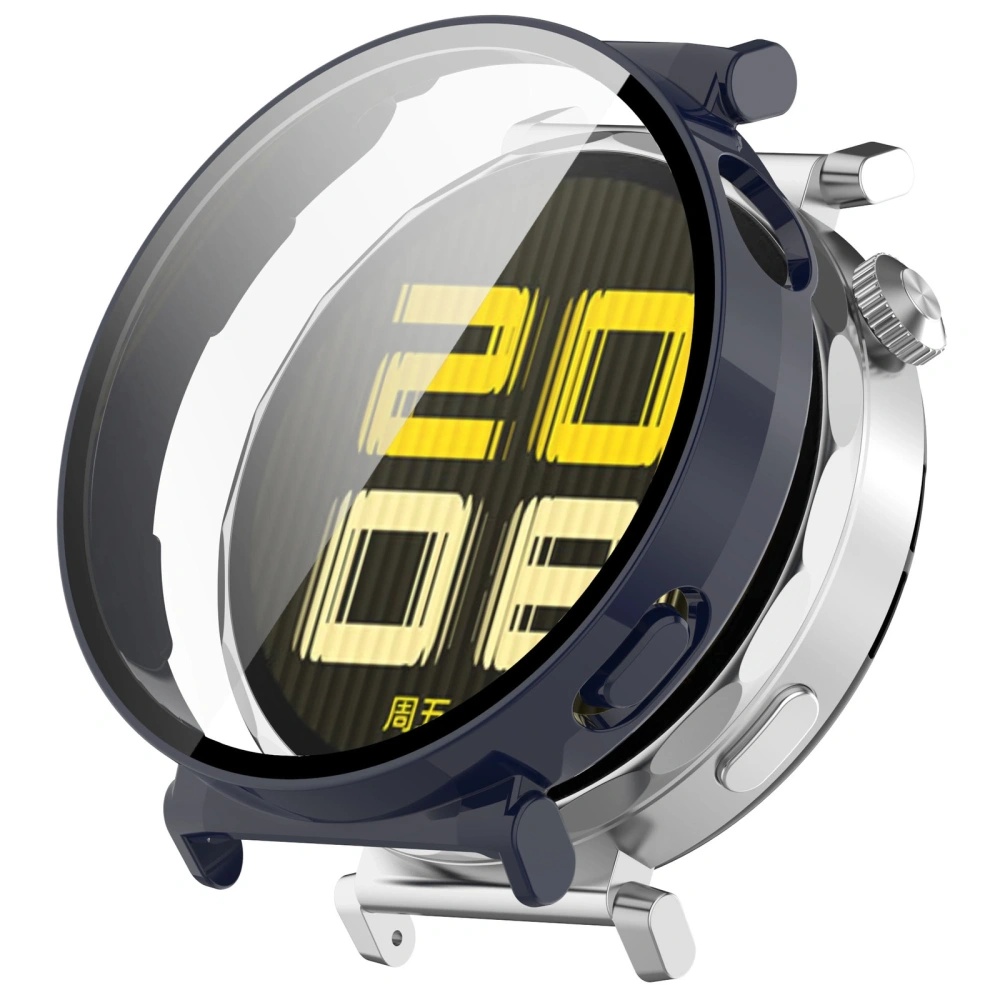 Etui ze szkłem do zegarka Bizon Case+Glass Watch do Huawei Watch GT 5 41 mm niebieskie