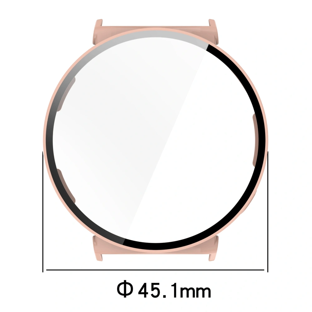 Etui ze szkłem do zegarka Bizon Case+Glass Watch do Huawei Watch GT 5 41 mm różowe