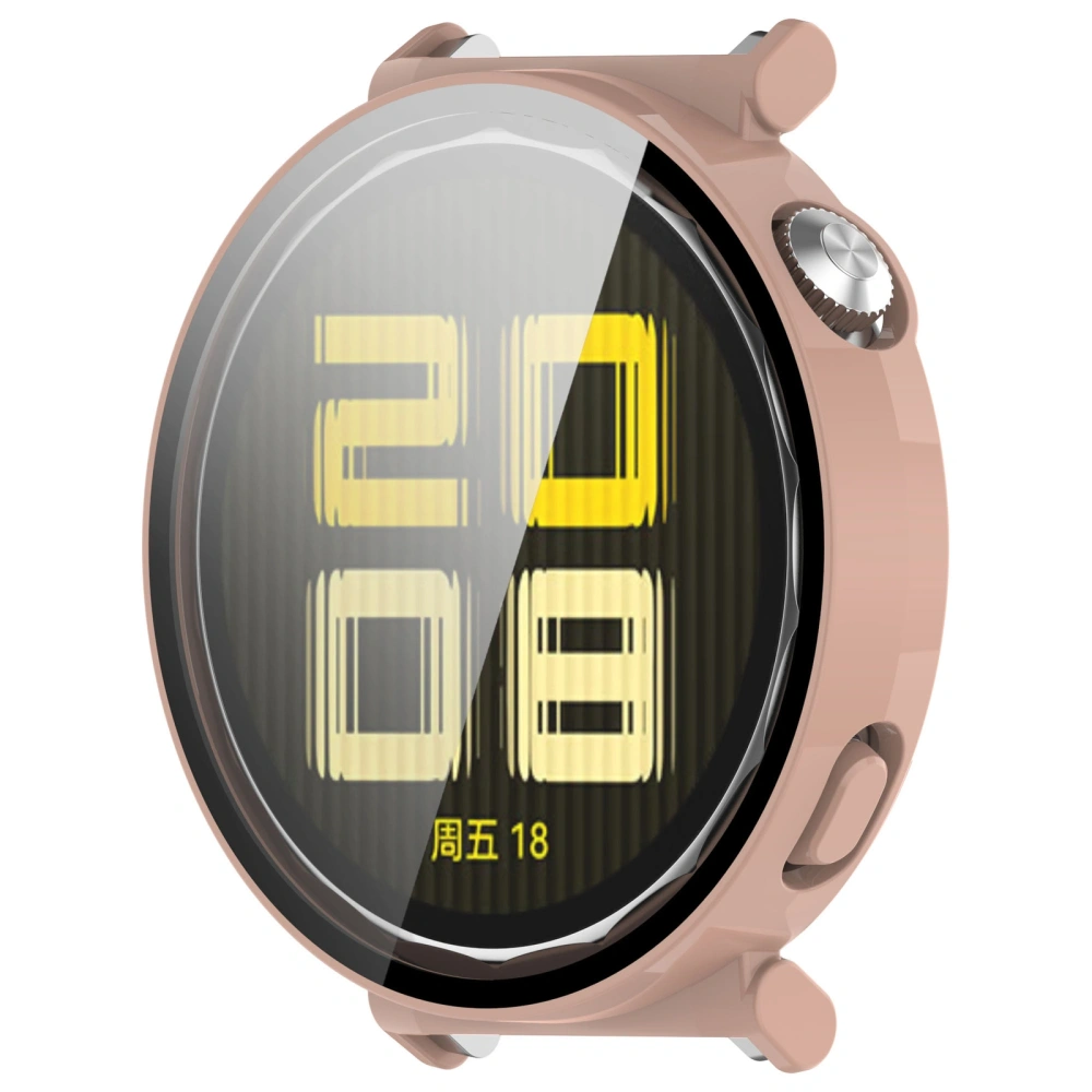 Etui ze szkłem do zegarka Bizon Case+Glass Watch do Huawei Watch GT 5 41 mm różowe