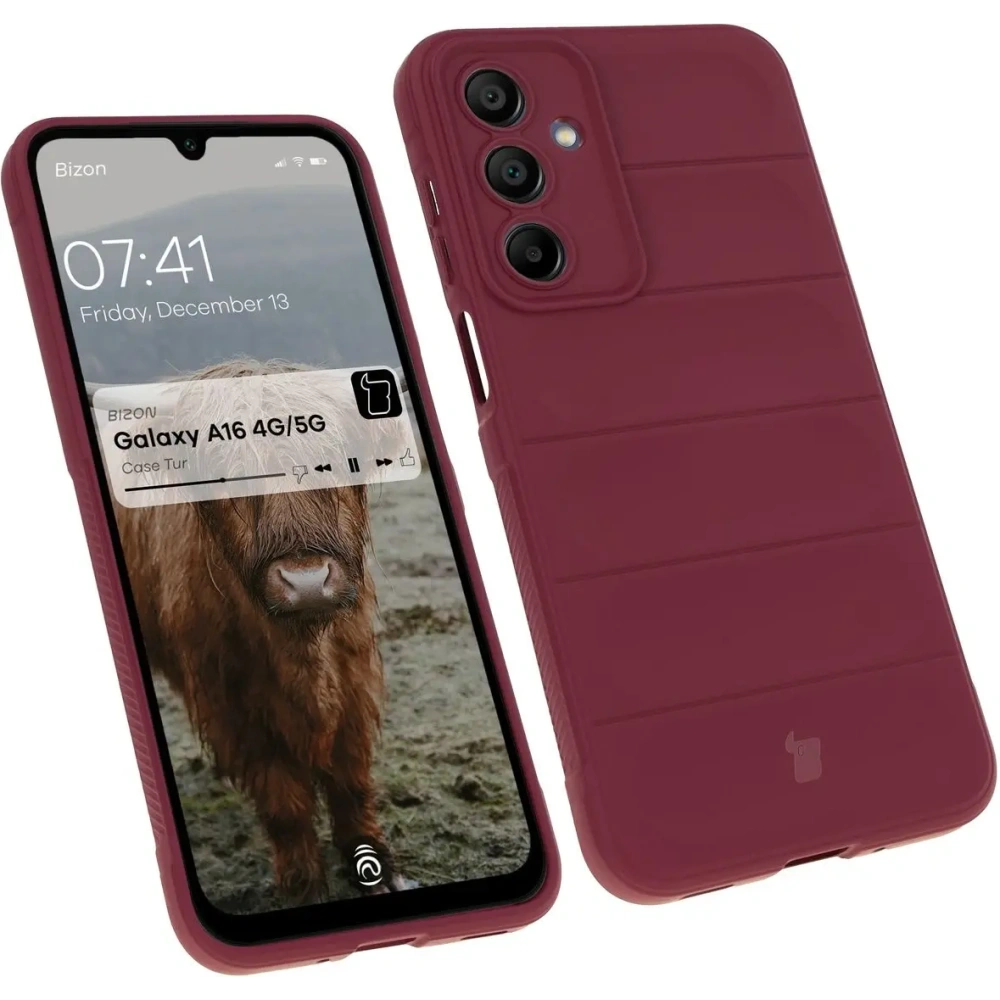 Pancerne etui Bizon Case Tur do Samsung Galaxy A16 4G/5G ciemnofioletowe
