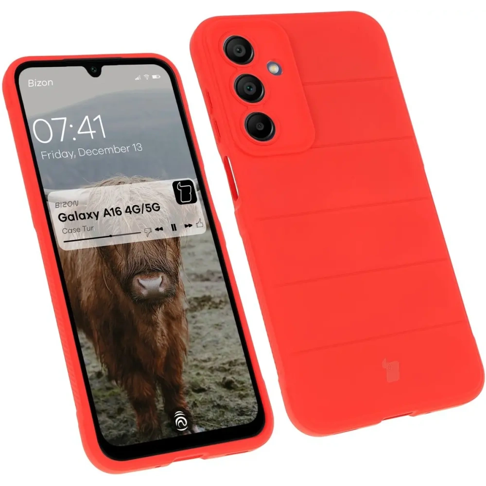 Pancerne etui Bizon Case Tur do Samsung Galaxy A16 4G/5G czerwone