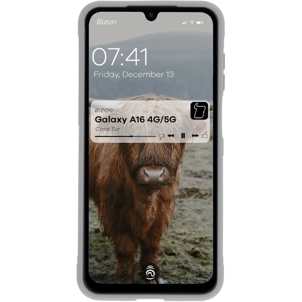 Pancerne etui Bizon Case Tur do Samsung Galaxy A16 4G/5G jasnoszare