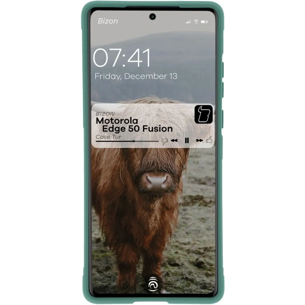 Pancerne etui Bizon Case Tur do Motorola Edge 50 Fusion ciemnozielone