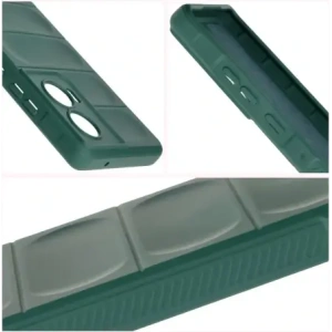Pancerne etui Bizon Case Tur do Motorola Edge 50 Fusion ciemnozielone