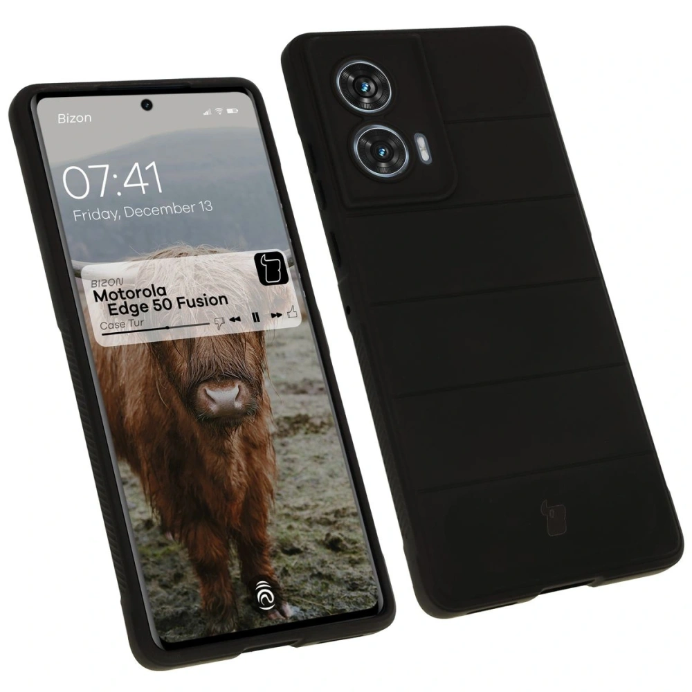 Pancerne etui Bizon Case Tur do Motorola Edge 50 Fusion czarne
