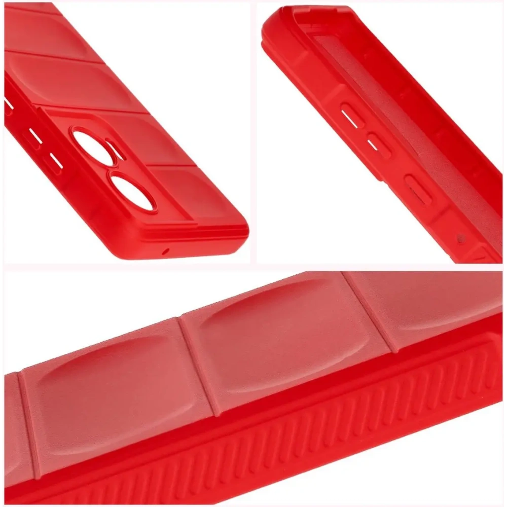 Pancerne etui Bizon Case Tur do Motorola Edge 50 Fusion czerwone