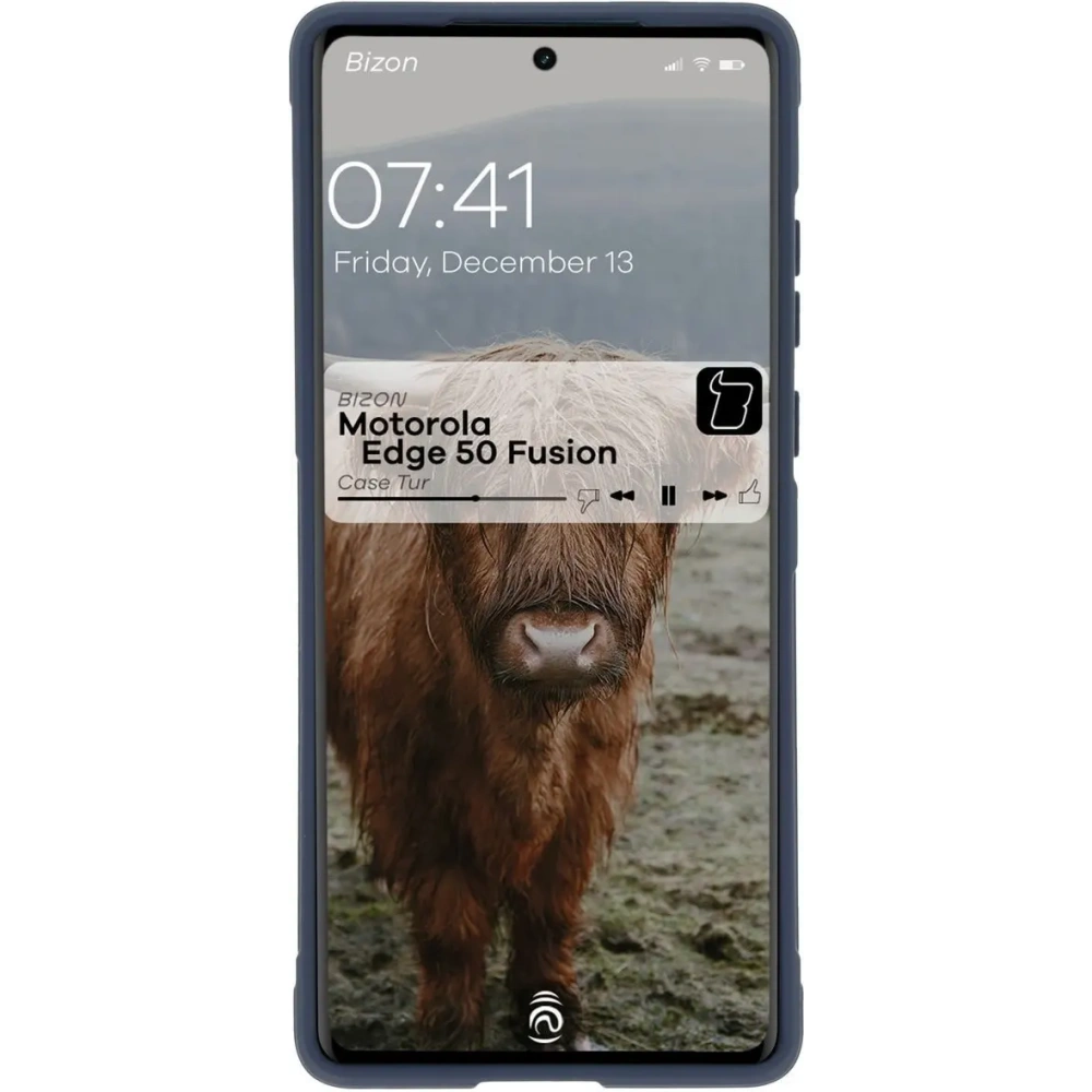 Pancerne etui Bizon Case Tur do Motorola Edge 50 Fusion granatowe