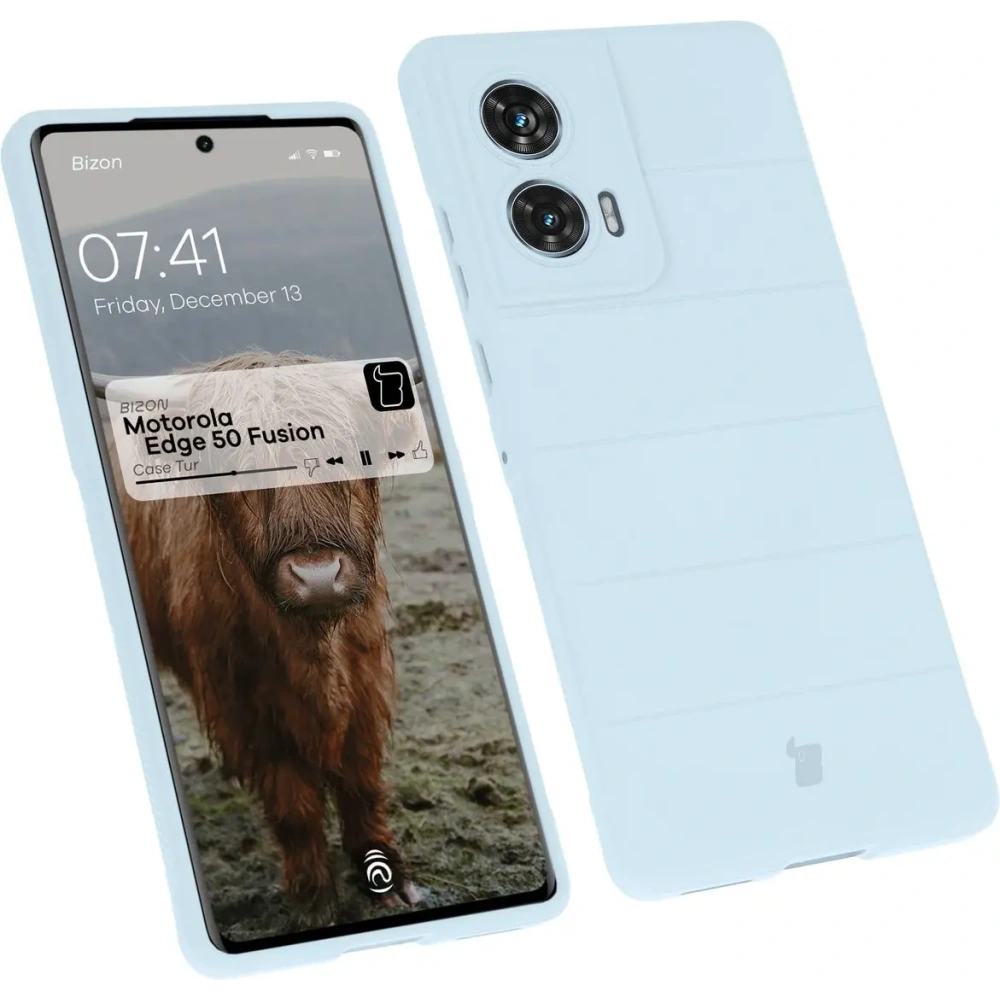 Pancerne etui Bizon Case Tur do Motorola Edge 50 Fusion jasnoniebieskie