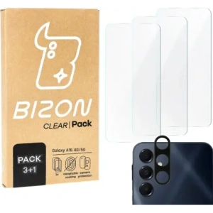 Kup 3x Szkło na ekran + szkło na aparat Bizon Clear do Samsung Galaxy A16 4G/5G - BIZ6799 - {ean13} - Sklep Home Screen