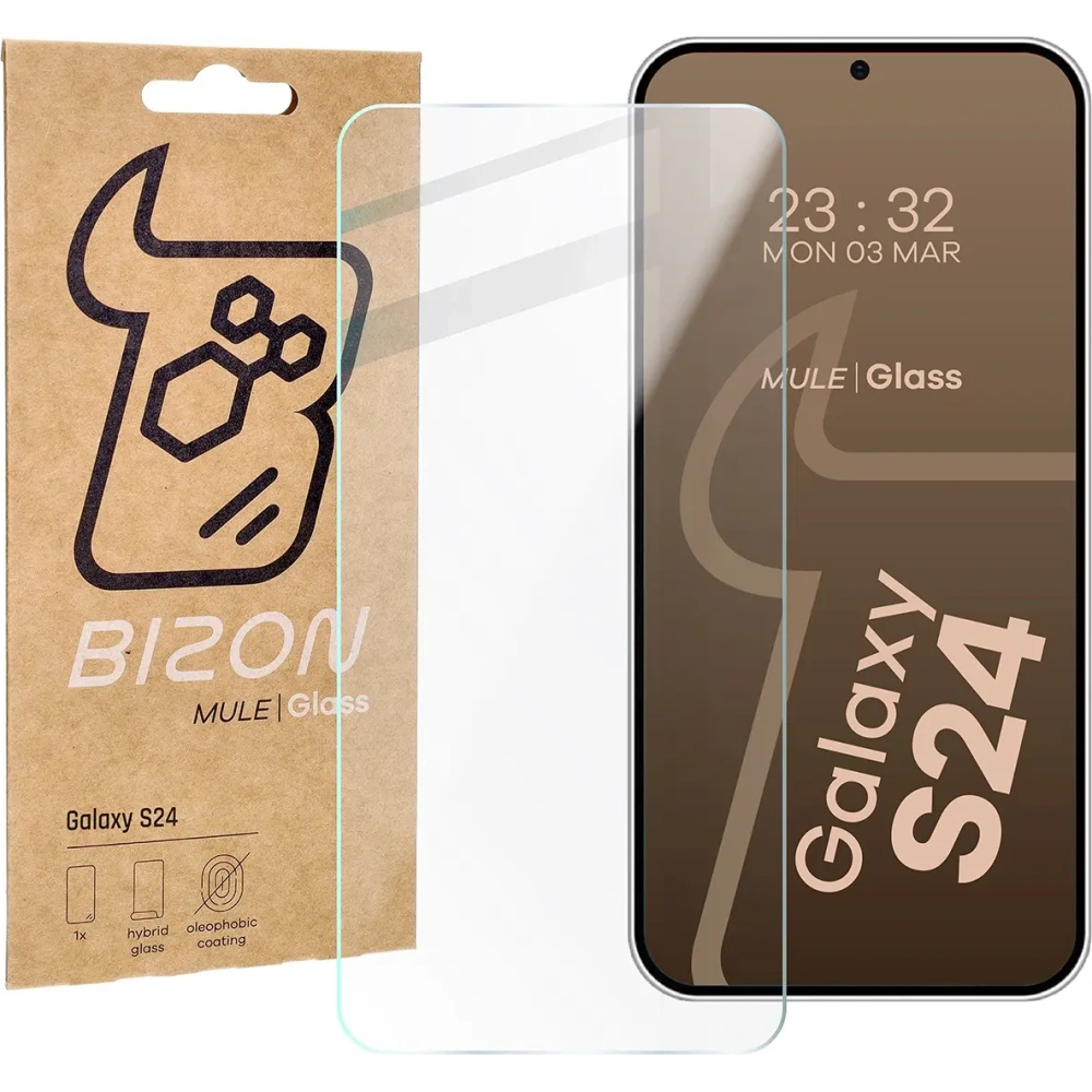 Elastyczne szkło hybrydowe Bizon Glass Mule do Samsung Galaxy S24