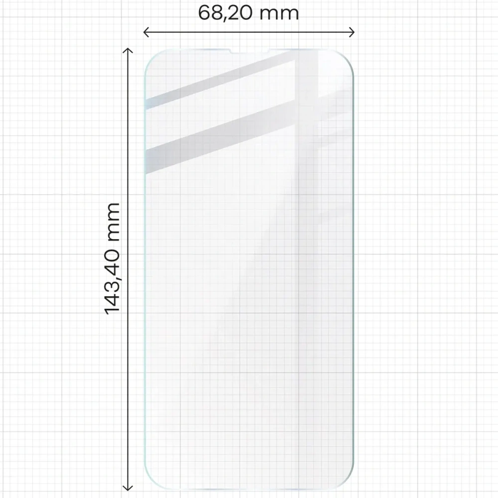 Elastyczne szkło hybrydowe Bizon Glass Mule do Apple iPhone 14