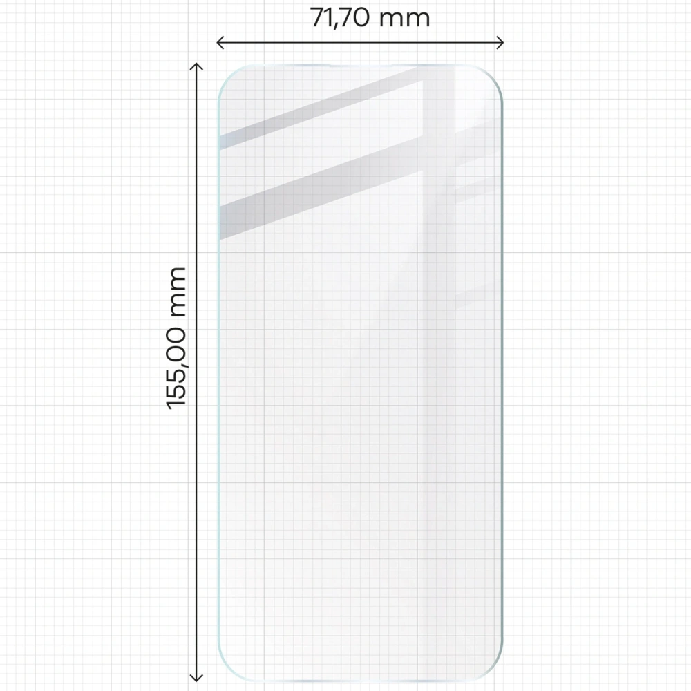 Elastyczne szkło hybrydowe Bizon Glass Mule do Apple iPhone 15 Pro Max