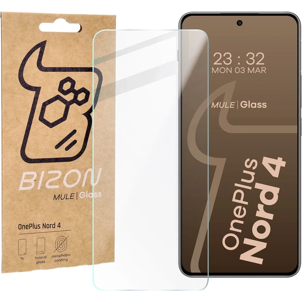 Elastyczne szkło hybrydowe Bizon Glass Mule do OnePlus Nord 4