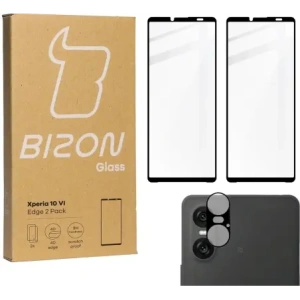 Kup Bizon Edge 2x edzett üveg kijelző kerettel + kamera üveg Xperia 10 VI-hoz - BIZ6815 - {ean13} - Sklep Home Screen