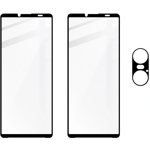 Kup Sticlă de protecție temperată Bizon Edge 2x cu ramă + sticlă pentru cameră Xperia 10 VI - BIZ6815 - {ean13} - Sklep Home Screen