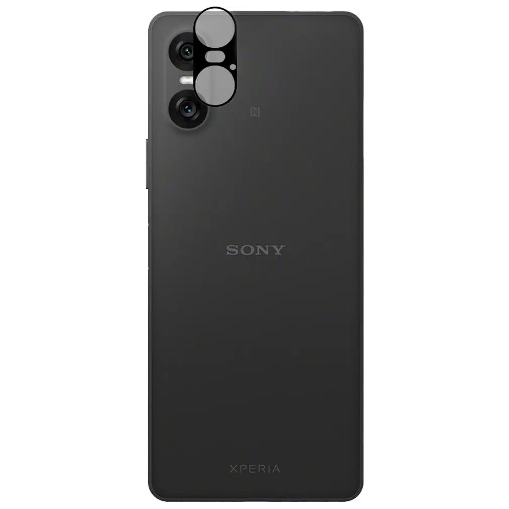 2x Szkło hartowane na ekran z ramką + szkło na aparat Bizon Edge do Xperia 10 VI
