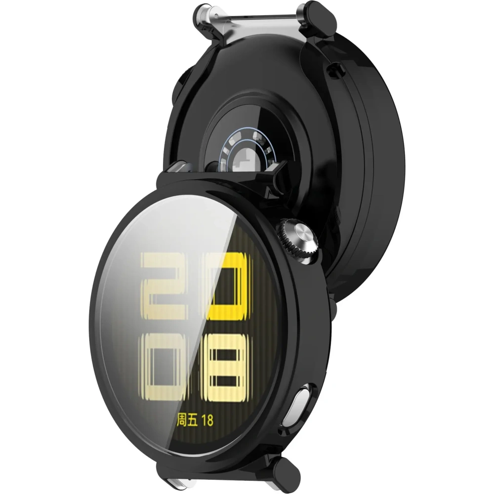 Etui z osłoną ekranu Bizon Case Watch Felipe do Huawei Watch GT 5 Pro 42 mm czarne