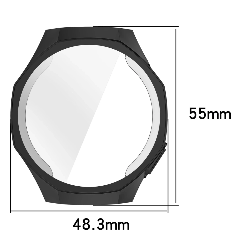 Etui z osłoną ekranu Bizon Case Watch Felipe do Huawei Watch GT 5 Pro 46 mm czarne