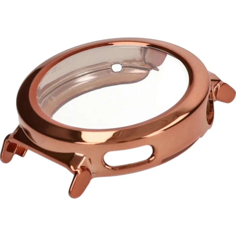 Etui z osłoną ekranu Bizon Case Watch Felipe do Huawei Watch GT 5 Pro 42 mm różowozłote