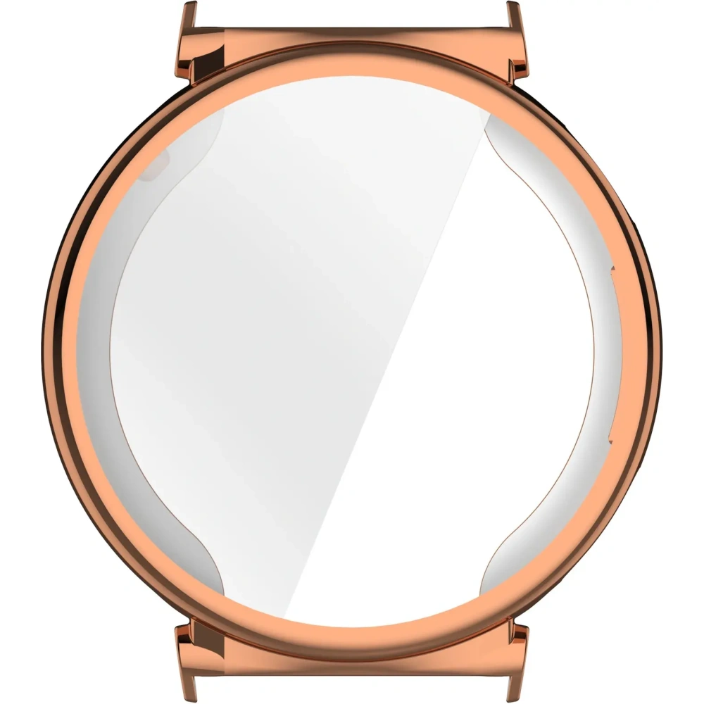 Etui z osłoną ekranu Bizon Case Watch Felipe do Huawei Watch GT 5 Pro 42 mm różowozłote