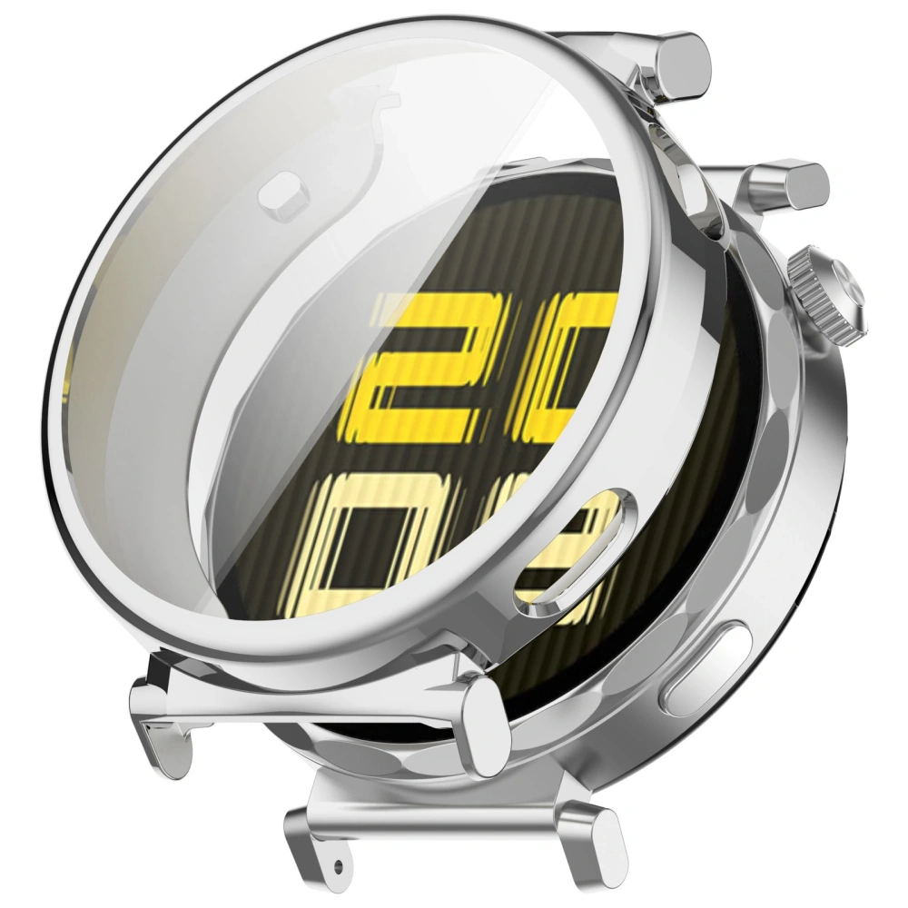 Etui z osłoną ekranu Bizon Case Watch Felipe do Huawei Watch GT 5 Pro 42 mm srebrne