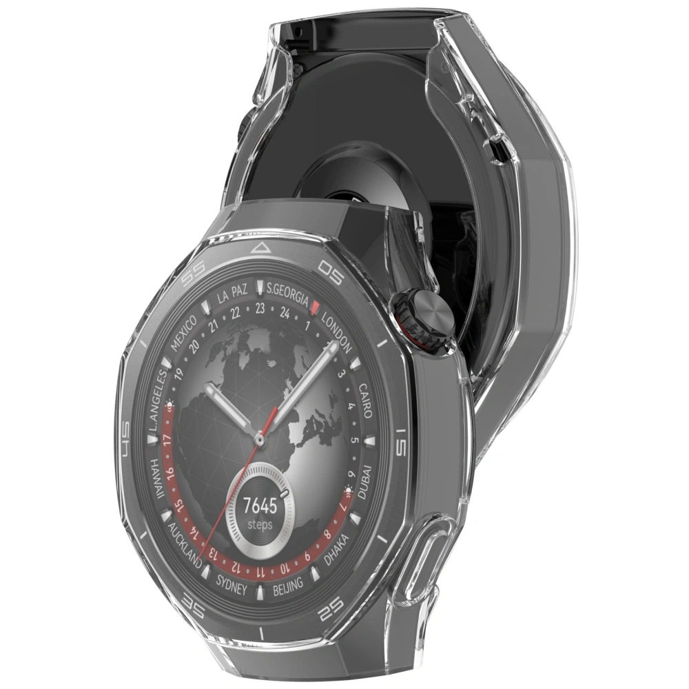 Etui z osłoną ekranu Bizon Case Watch Felipe do Huawei Watch GT 5 Pro 46 mm przeźroczyste