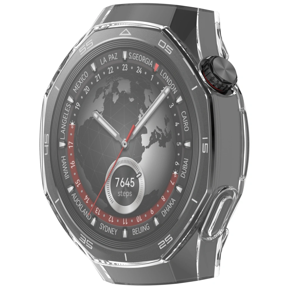 Etui z osłoną ekranu Bizon Case Watch Felipe do Huawei Watch GT 5 Pro 46 mm przeźroczyste