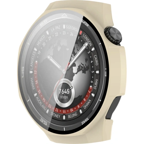 Kup Etui ze szkłem do zegarka Bizon Case+Glass Watch do Huawei Watch GT 5 Pro 46 mm beżowe - BIZ6827 - {ean13} - Sklep Home Screen