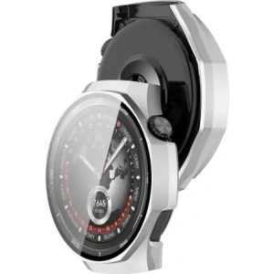 Kup Etui se sklem na hodinky Bizon Case+Glass Watch pro Huawei Watch GT 5 Pro 46 mm stříbrné saténové - BIZ6828 - {ean13} - Sklep Home Screen