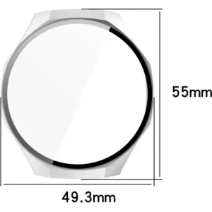 Buy Bizon Case+Glass Watch Huawei Watch GT 5 Pro 46 mm silver satin - BIZ6828 - {ean13} - Home Screen Store Europe