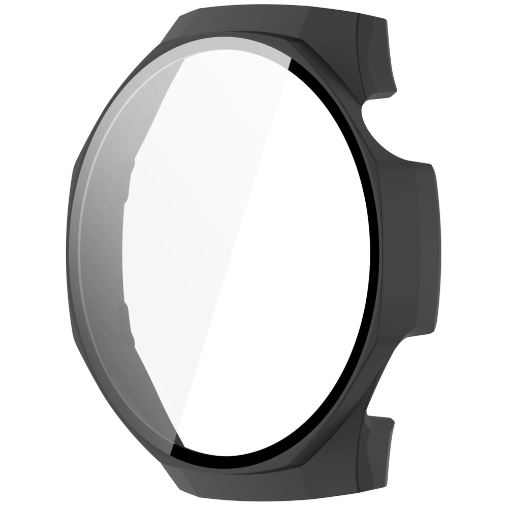 Etui ze szkłem do zegarka Bizon Case+Glass Watch do Huawei Watch GT 5 Pro 46 mm czarne matowe