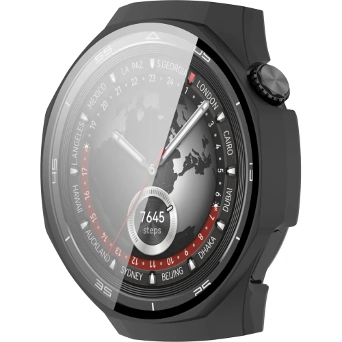 Kup Etui ze szkłem do zegarka Bizon Case+Glass Watch do Huawei Watch GT 5 Pro 46 mm czarne matowe - BIZ6829 - {ean13} - Sklep Home Screen