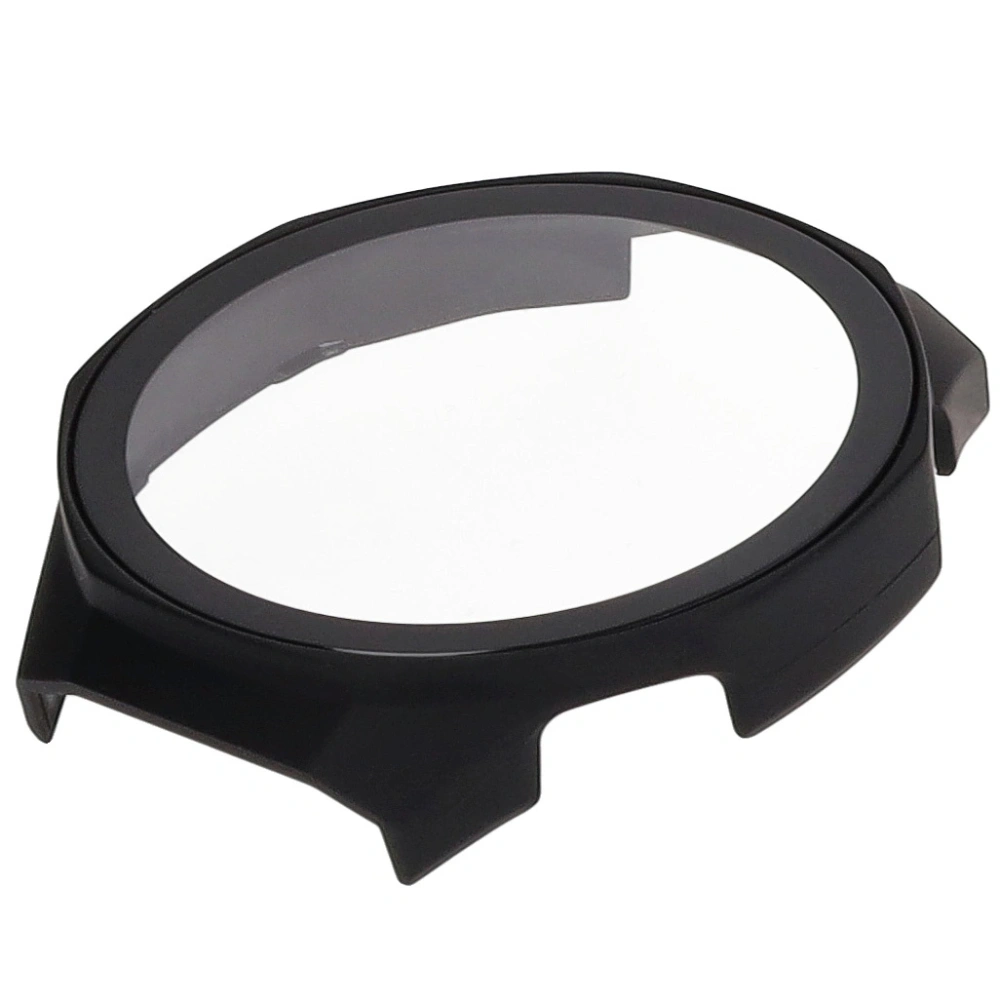 Etui ze szkłem do zegarka Bizon Case+Glass Watch do Huawei Watch GT 5 Pro 46 mm czarne matowe