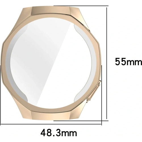 Kup Etui z osłoną ekranu Bizon Case Watch Felipe do Huawei Watch GT 5 Pro 46 mm złote - BIZ6830 - {ean13} - Sklep Home Screen