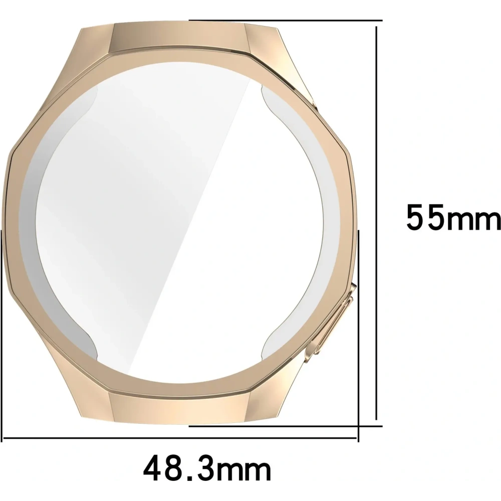 Etui z osłoną ekranu Bizon Case Watch Felipe do Huawei Watch GT 5 Pro 46 mm złote