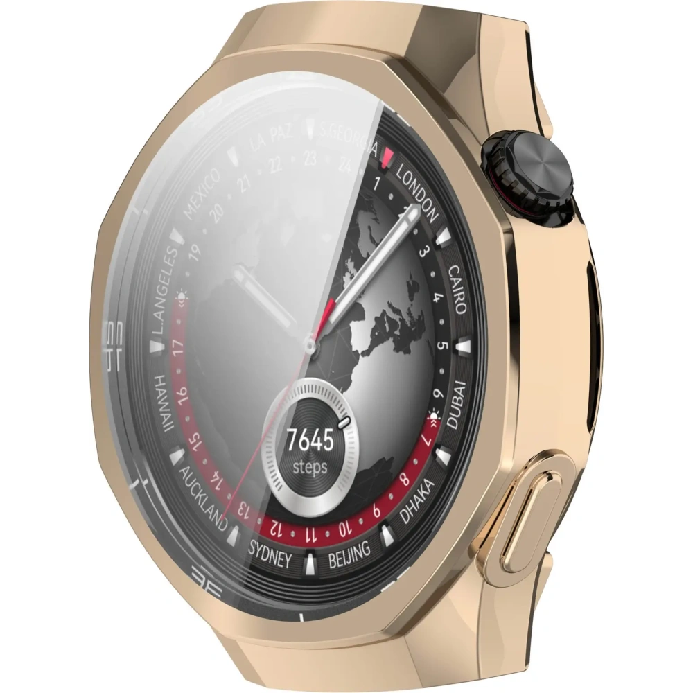 Etui z osłoną ekranu Bizon Case Watch Felipe do Huawei Watch GT 5 Pro 46 mm złote
