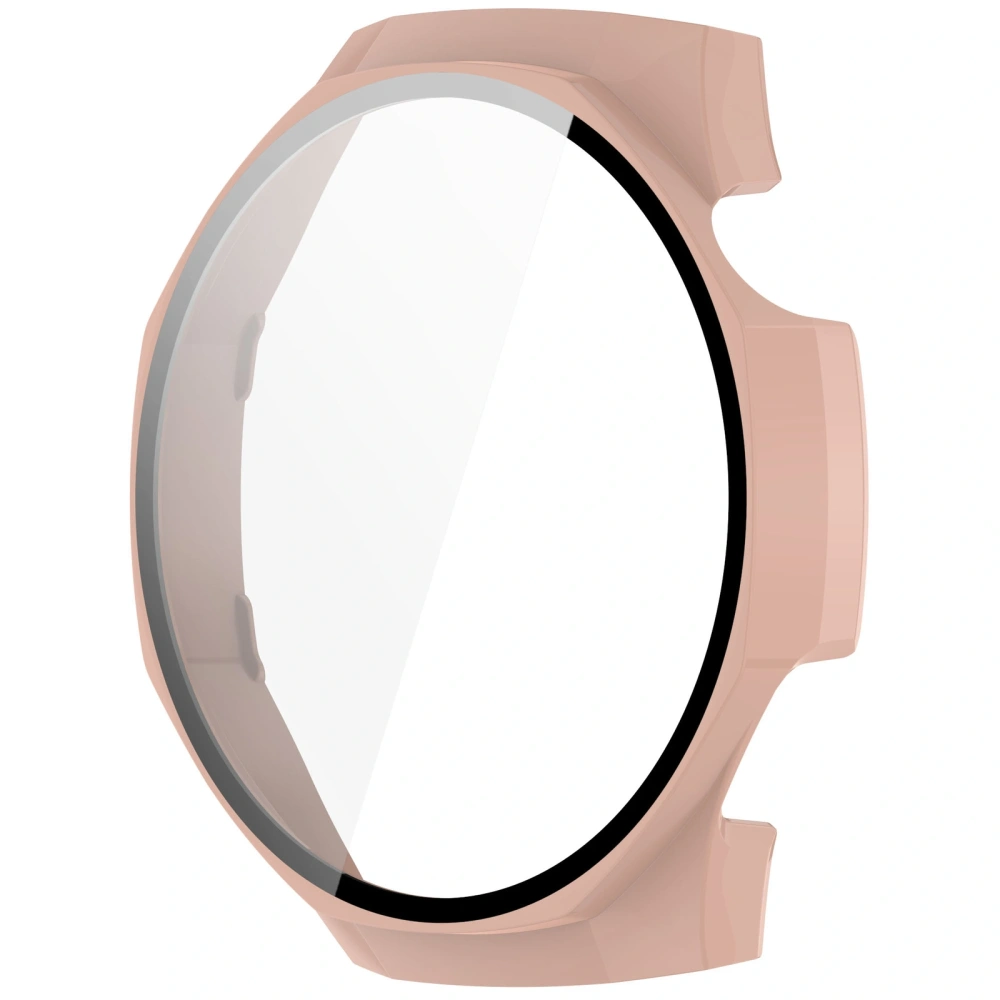 Etui ze szkłem do zegarka Bizon Case+Glass Watch do Huawei Watch GT 5 Pro 46 mm różowe