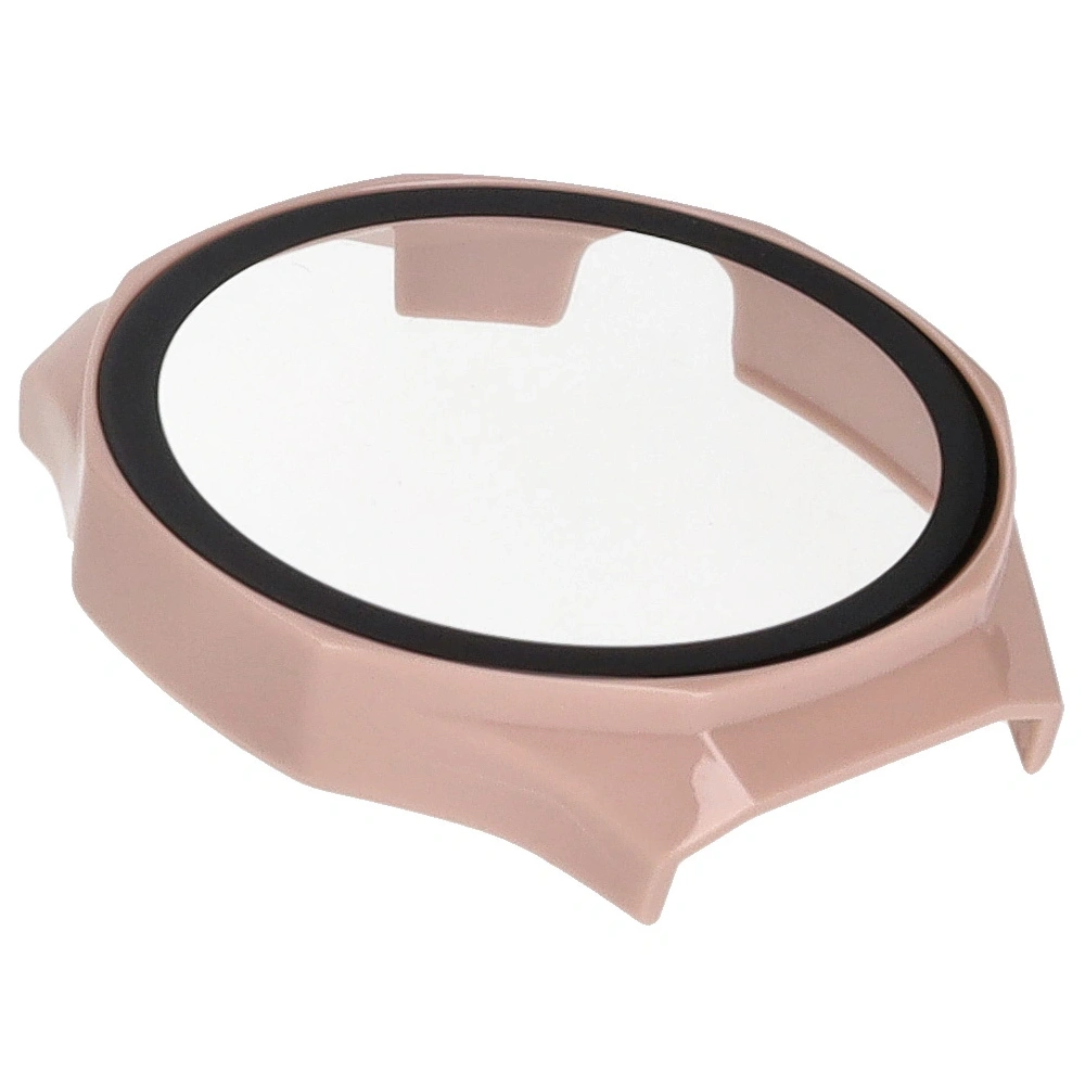 Etui ze szkłem do zegarka Bizon Case+Glass Watch do Huawei Watch GT 5 Pro 46 mm różowe