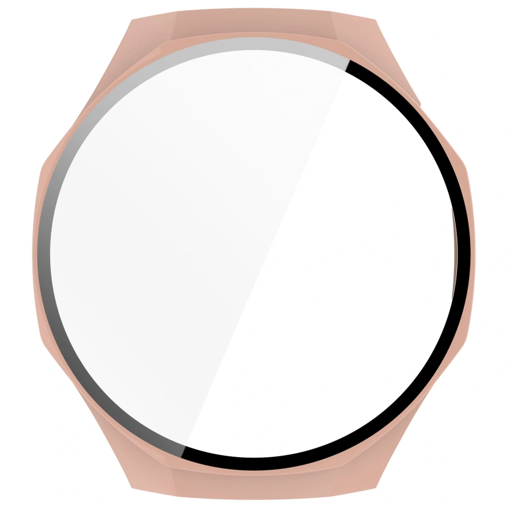 Etui ze szkłem do zegarka Bizon Case+Glass Watch do Huawei Watch GT 5 Pro 46 mm różowe