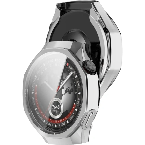 Kup Etui z osłoną ekranu Bizon Case Watch Felipe do Huawei Watch GT 5 Pro 46 mm srebrne - BIZ6839 - {ean13} - Sklep Home Screen