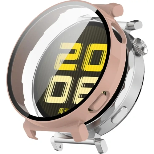 Kup Etui ze szkłem do zegarka Bizon Case+Glass Watch do Huawei Watch GT 5 Pro 42 mm różowe - BIZ6847 - {ean13} - Sklep Home Screen