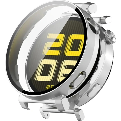 Kup Bizon Case+Glass Uhr Huawei Uhr GT 5 Pro 42 mm silber satinisiert - BIZ6849 - {ean13} - Sklep Home Screen