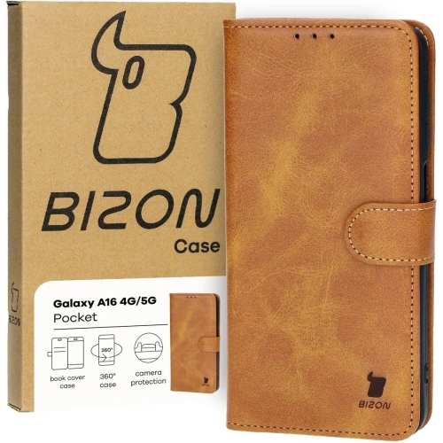 Kup Etui z klapką Bizon Case Pocket do Samsung Galaxy A16 4G/5G hnědé - BIZ6850 - {ean13} - Sklep Home Screen