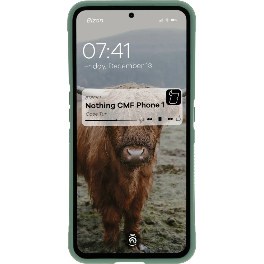 Pancerne etui Bizon Case Tur do Nothing CMF Phone 1 ciemnozielone