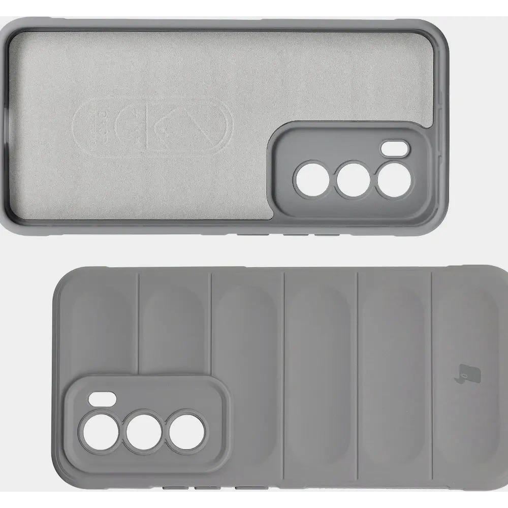 Pancerne etui Bizon Case Tur do Oppo Reno 12 jasnoszare