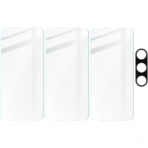 Kup 3x Szkło na ekran + szkło na aparat Bizon Clear do Samsung Galaxy S24 FE - BIZ6862 - {ean13} - Sklep Home Screen