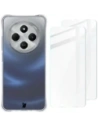 Bizon Case Clear Pack Hülle + 2x Bildschirmglas für Redmi 14C 4G klar