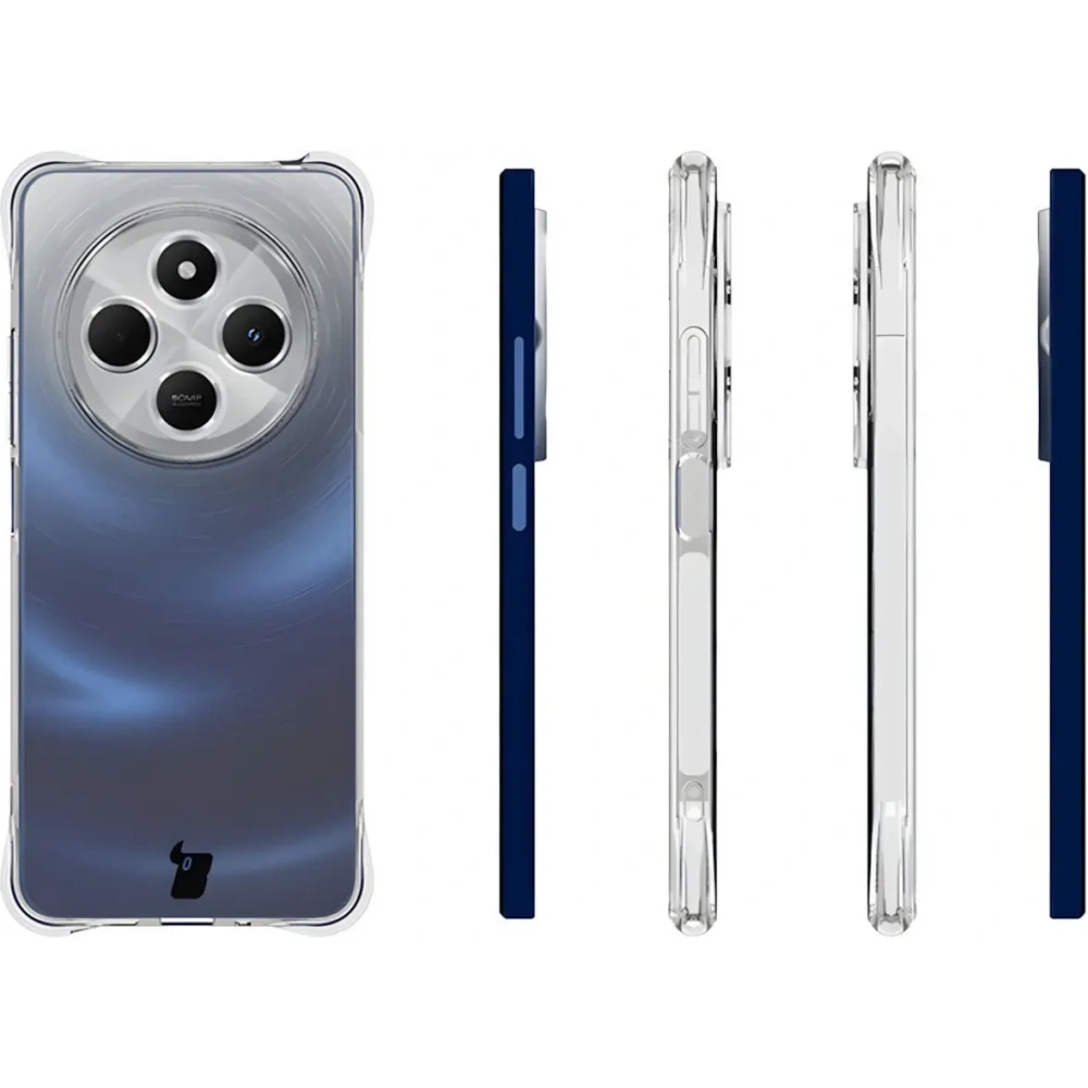 Etui + 2x szkło na ekran Bizon Case Clear Pack do Redmi 14C 4G przezroczyste