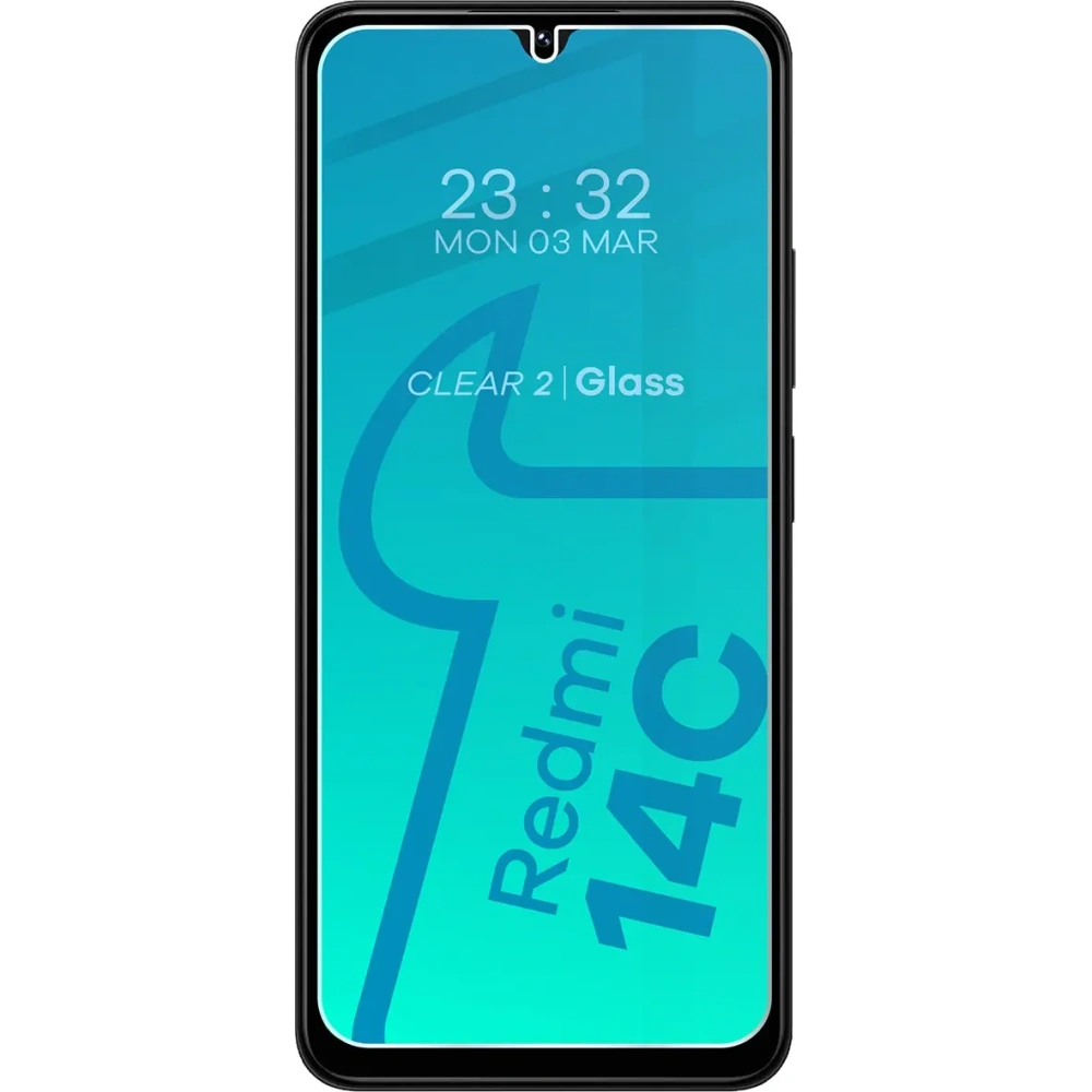 Etui + 2x szkło na ekran Bizon Case Clear Pack do Redmi 14C 4G przezroczyste